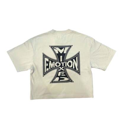 Cream ‘Classic’ Tee Boxy Fit