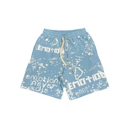 Blue “Graffiti” Shorts