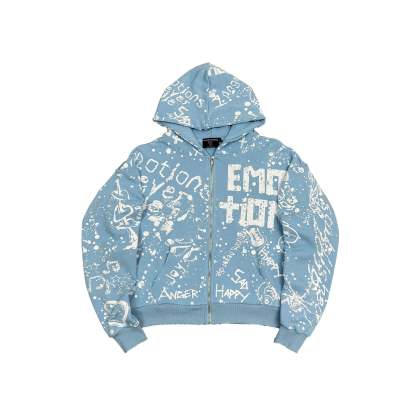 Blue “Graffiti” Hoodie