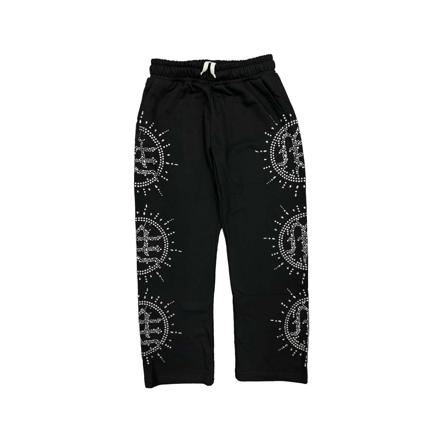 ‘Eclipse’ Black Rhinestone Sweats