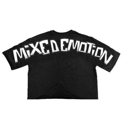 Black “Monster” cropped Tee