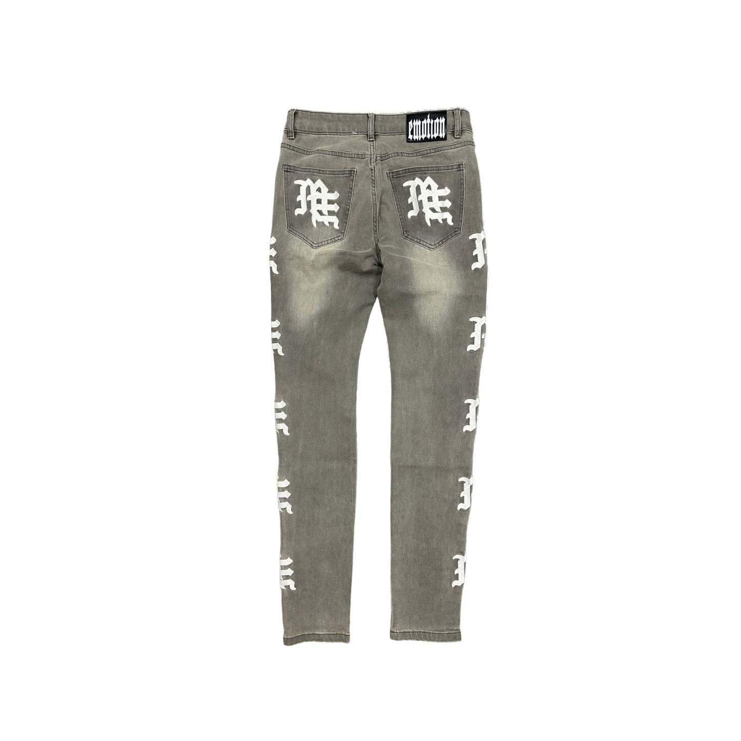‘Ash’ Grey Monogram Denim
