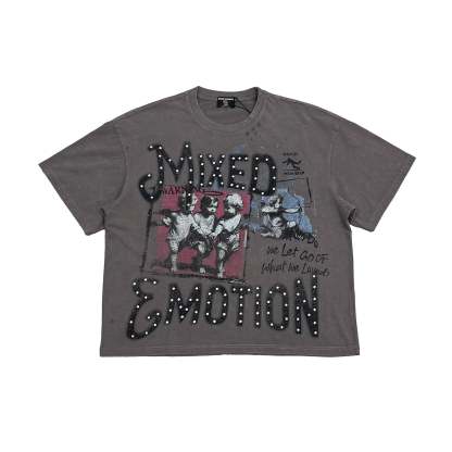 Grey “Friends” Tee