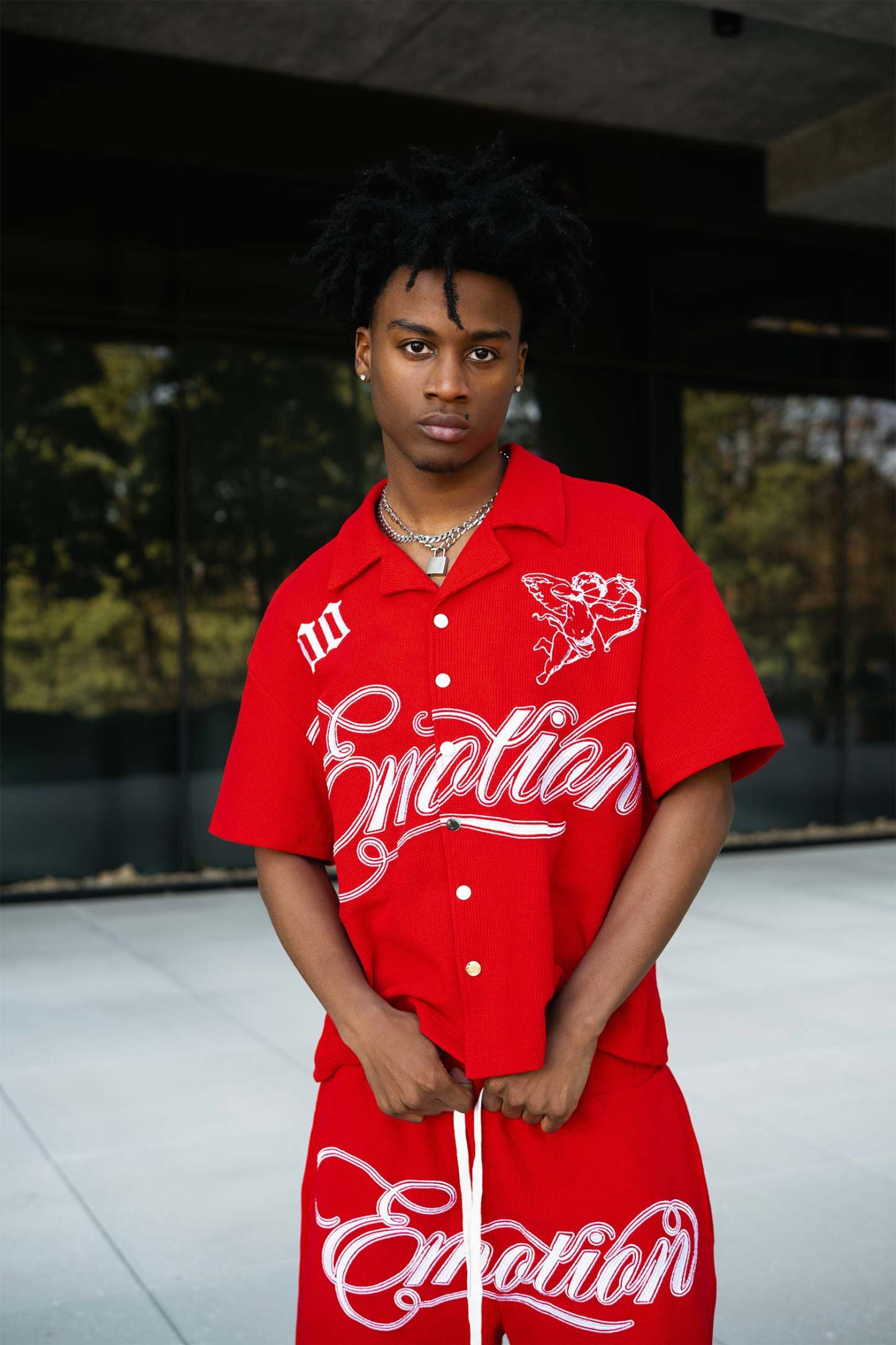 Red “Signature” Shorts