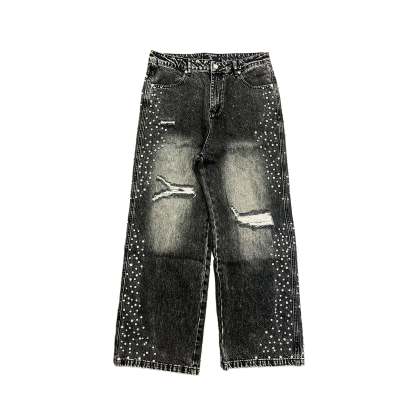 Grey ‘Stone’ Baggy Jeans