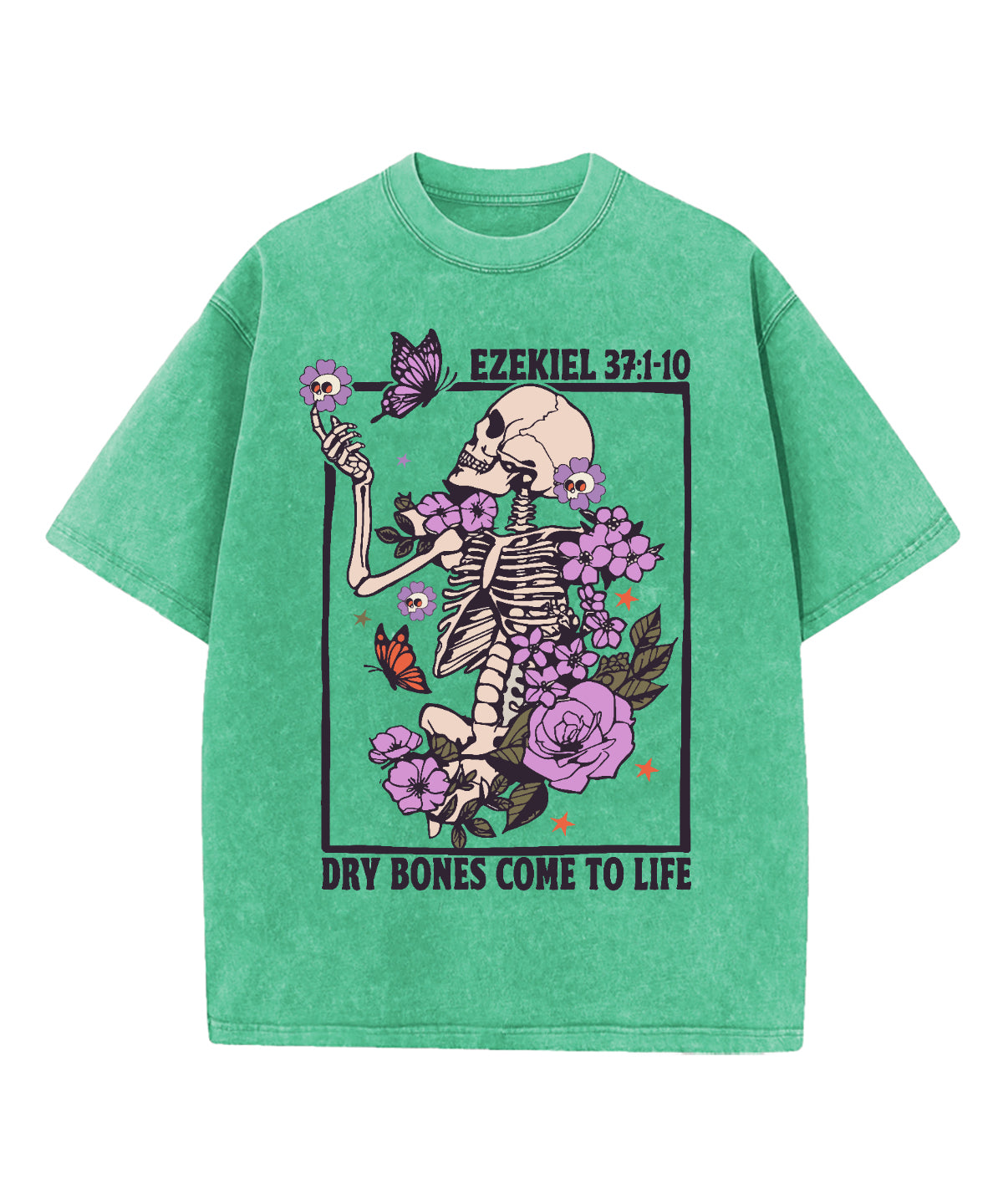Dry Bones Come To Life Washed Christian T-shirt