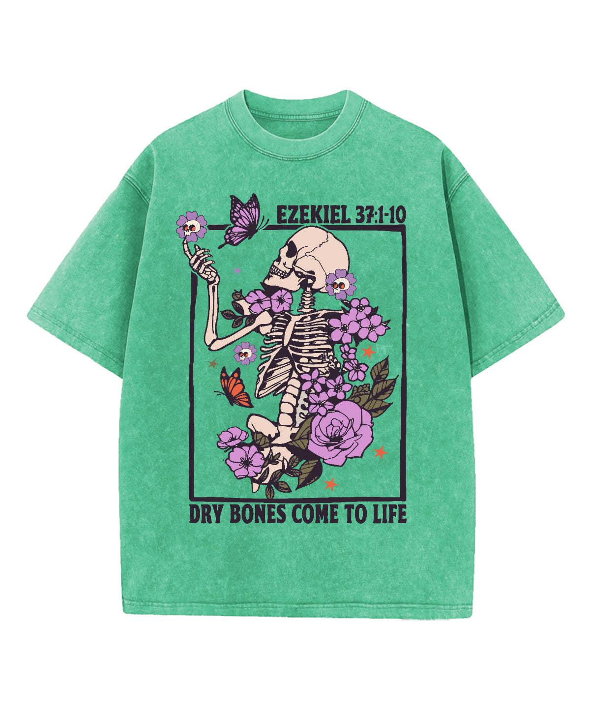 Dry Bones Come To Life Washed Christian T-shirt