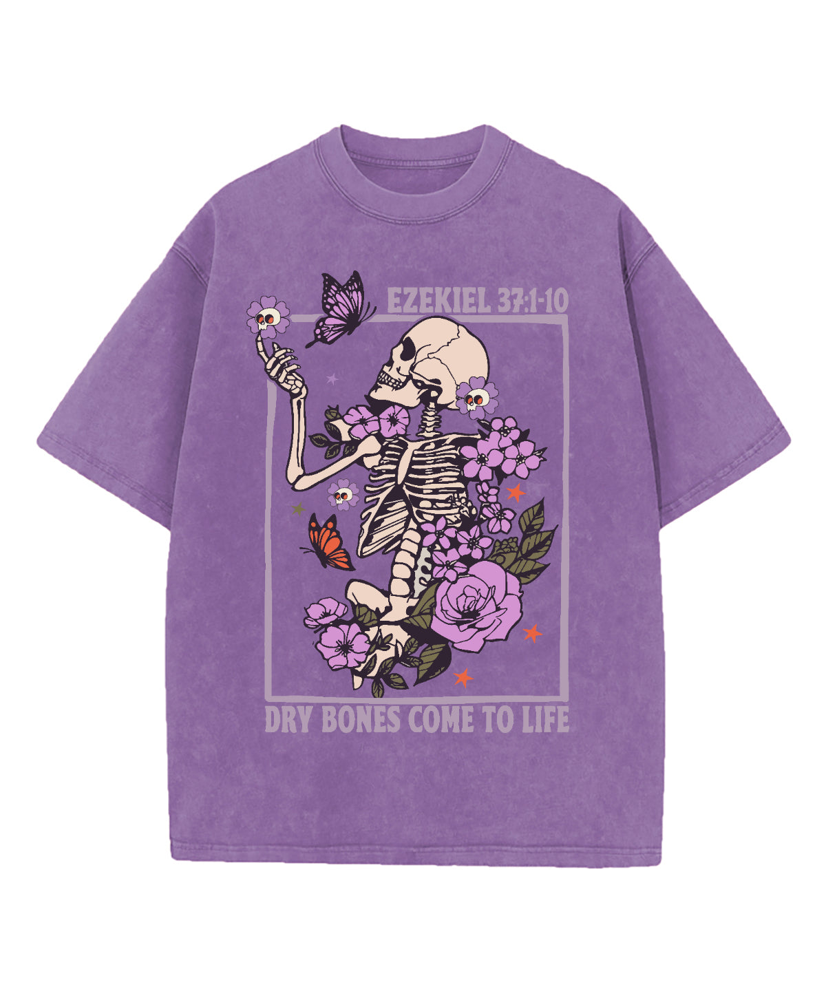 Dry Bones Come To Life Washed Christian T-shirt