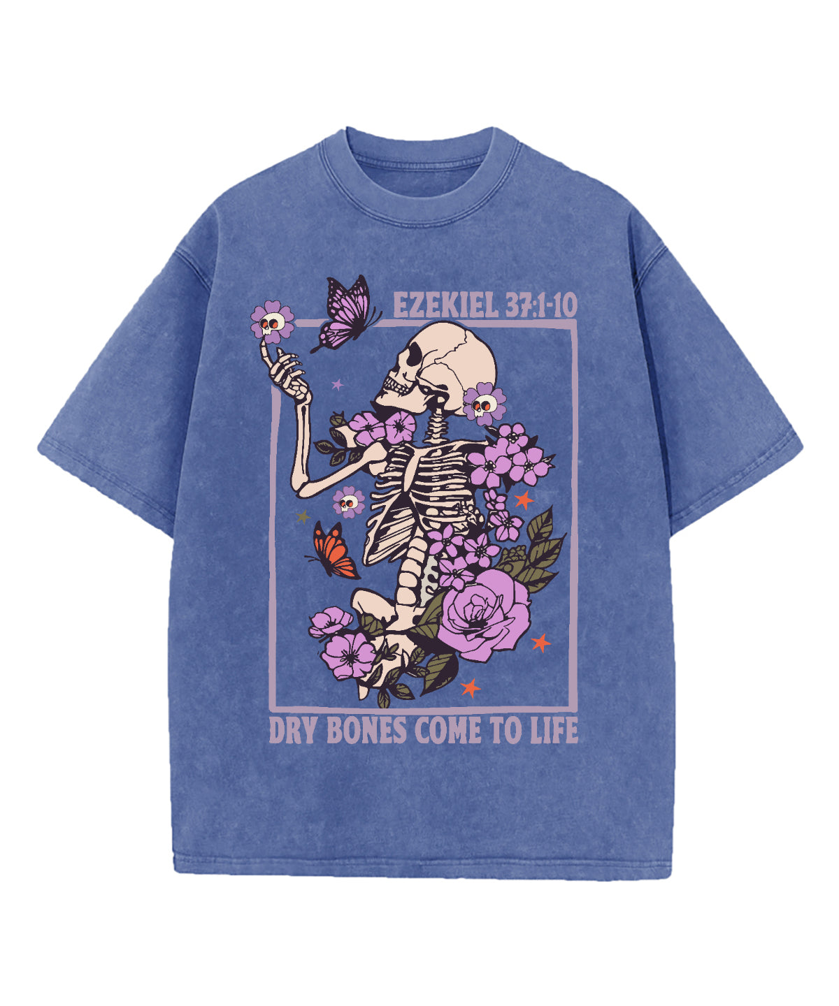 Dry Bones Come To Life Washed Christian T-shirt