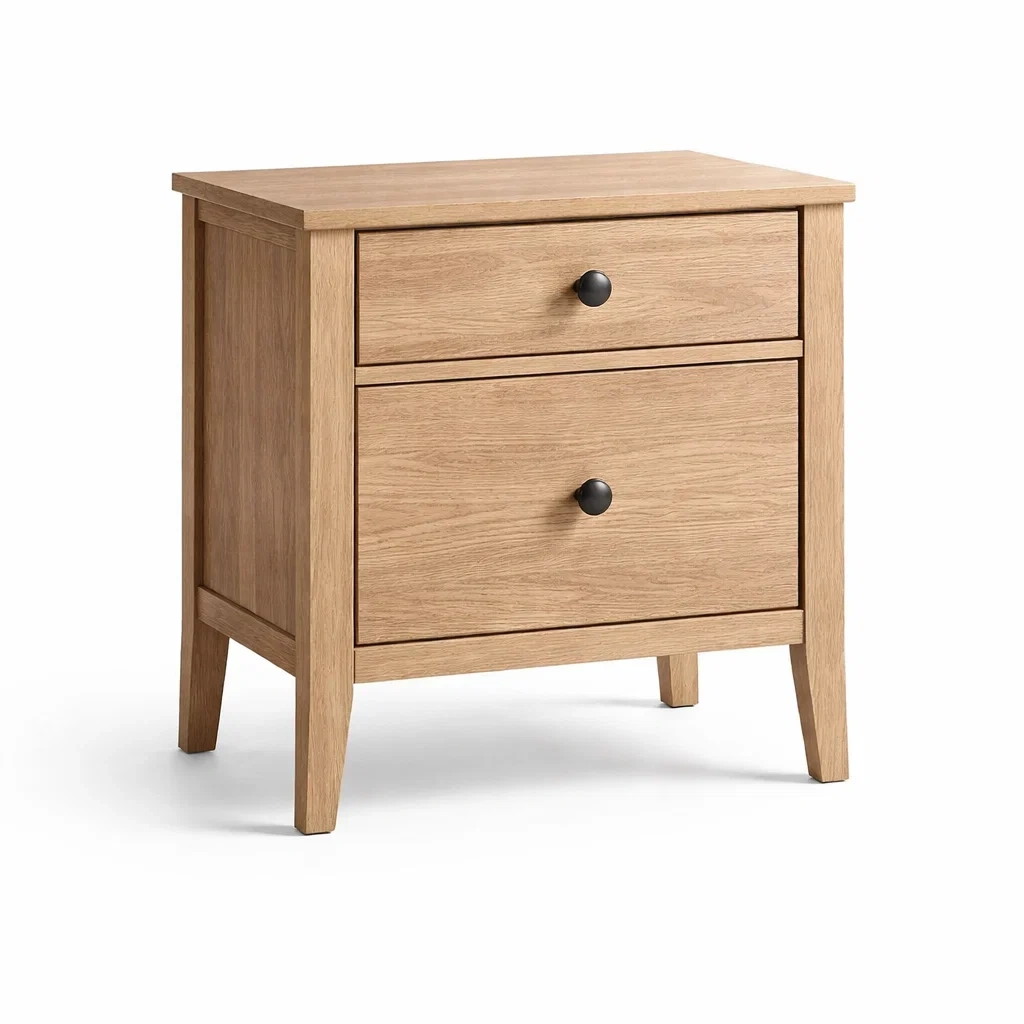 Nachttisch eichenholz mit schubladen natur-NESTSCAPEHUB