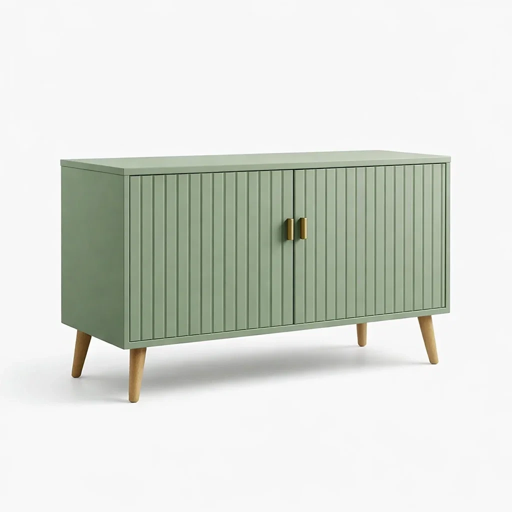 Sideboard holz grün 120 x 40 x 80 cm-NESTSCAPEHUB