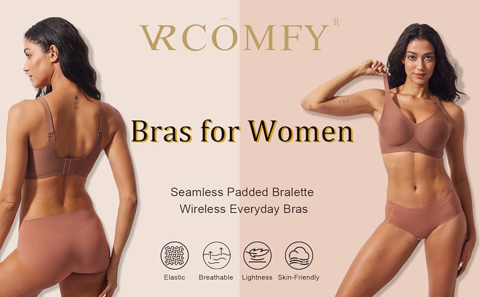 bra for women VRCOMFY jelly wireless bra bras for women no underwire T-shirt bras for women
