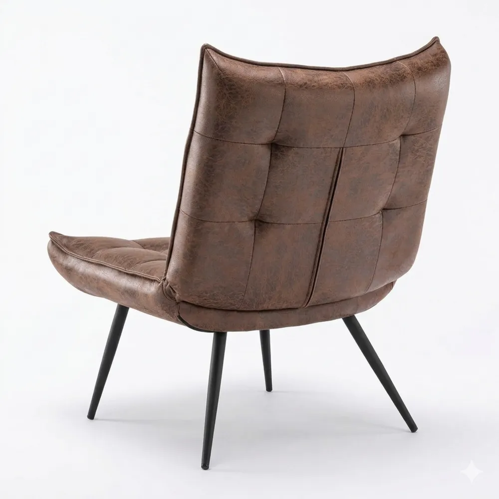 Moderner Relaxsessel mit Taillenkissen im Retro-Stil für Wohnzimmer