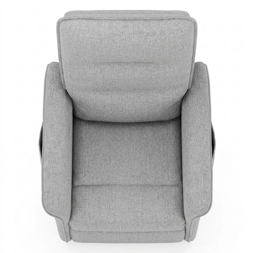 Elektrischer Relaxsessel mit Verstellfunktion, ergonomischer Ruhesessel, lichtgrau