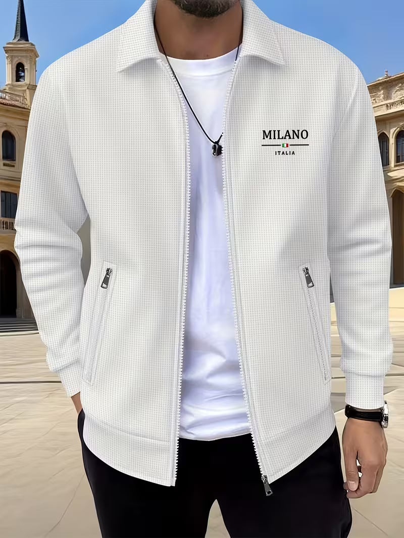 ⏰ Letzter Tag: 50% Rabatt! 🔥 –Herren Strickjacke mit Reißverschluss Strukturmuster Casual Übergangsjacke