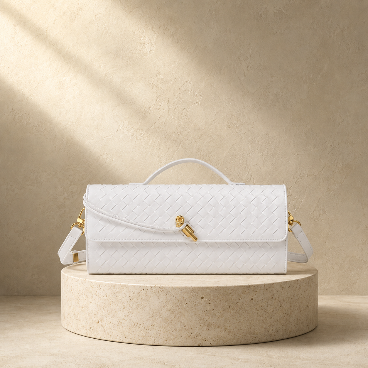 "Aura di Toscana" – Handgeflochtene Luxus-Clutch aus butterweichem italienischem Nappaleder