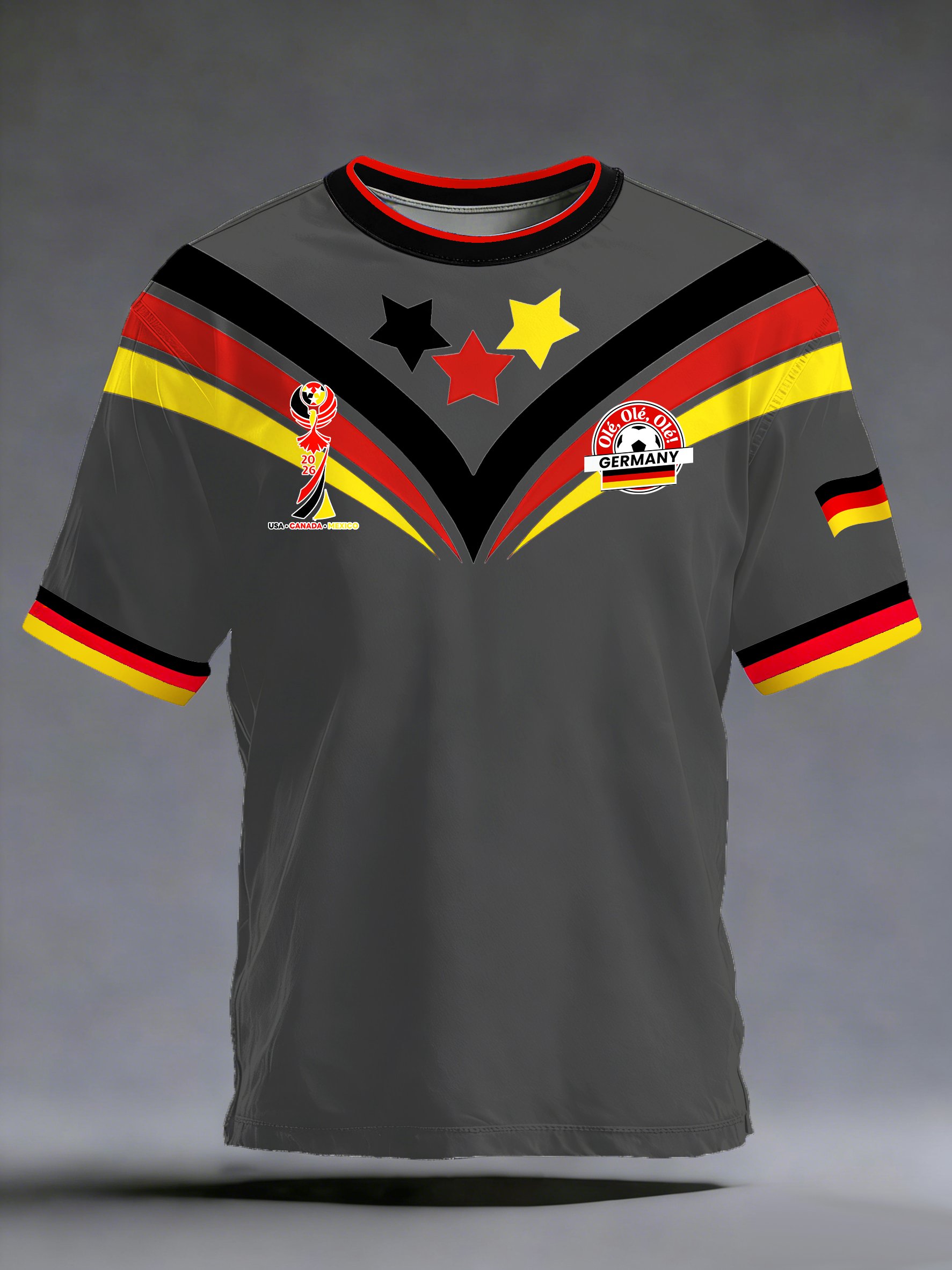 Herren T-Shirt mit „German Football Fans“-Aufdruck