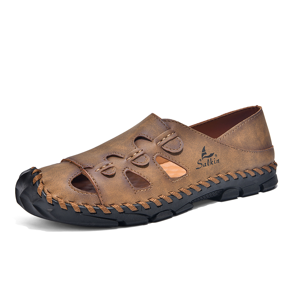⏰ Letzter Tag: 70 % Rabatt! 🔥-Handgenähte Fashion Freizeit-Sandalen für den Sommer – Orthopädische Flachschuhe mit Fußgewölbestütze – Atmungsaktiv, Leicht & Korrigierend