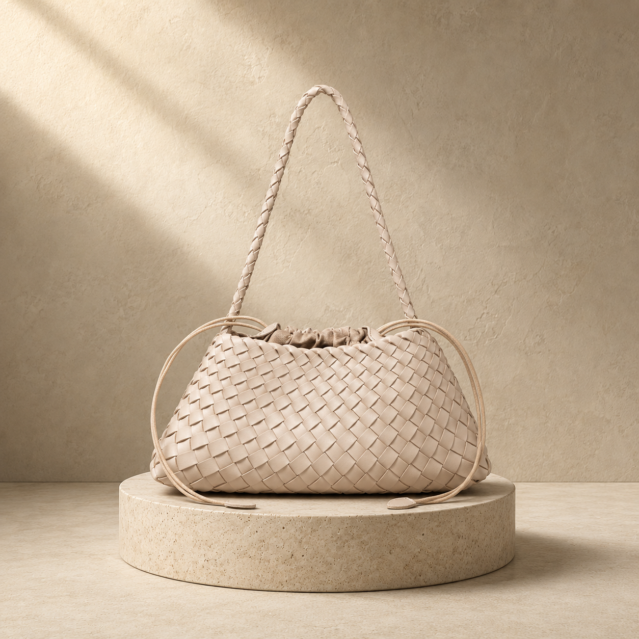 "Nuvola di Toscana" – Handgeflochtene Oversize-Hobo aus butterweichem, italienischem Premium-Leder