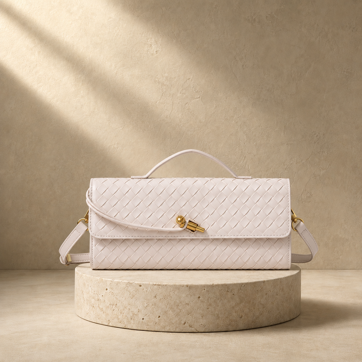 "Aura di Toscana" – Handgeflochtene Luxus-Clutch aus butterweichem italienischem Nappaleder