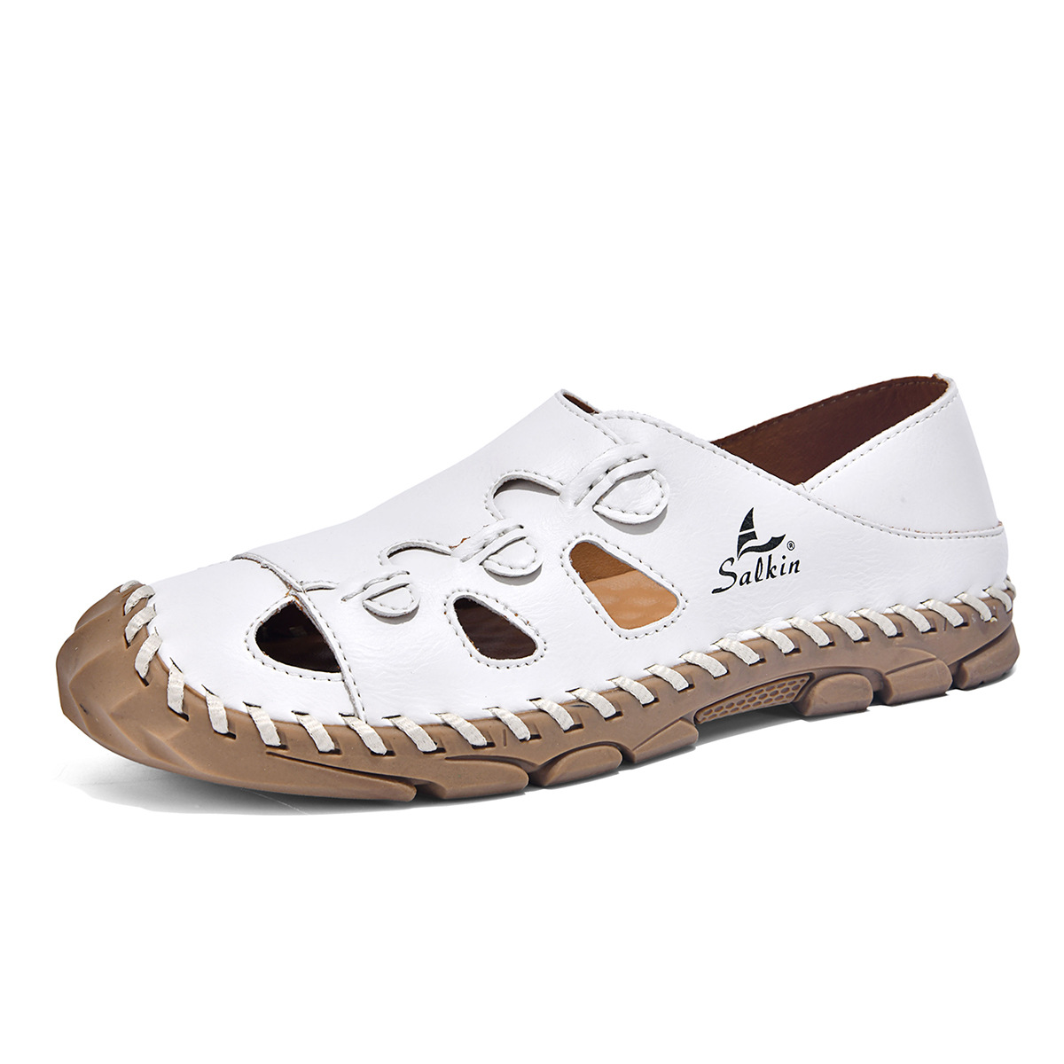 ⏰ Letzter Tag: 70 % Rabatt! 🔥-Handgenähte Fashion Freizeit-Sandalen für den Sommer – Orthopädische Flachschuhe mit Fußgewölbestütze – Atmungsaktiv, Leicht & Korrigierend
