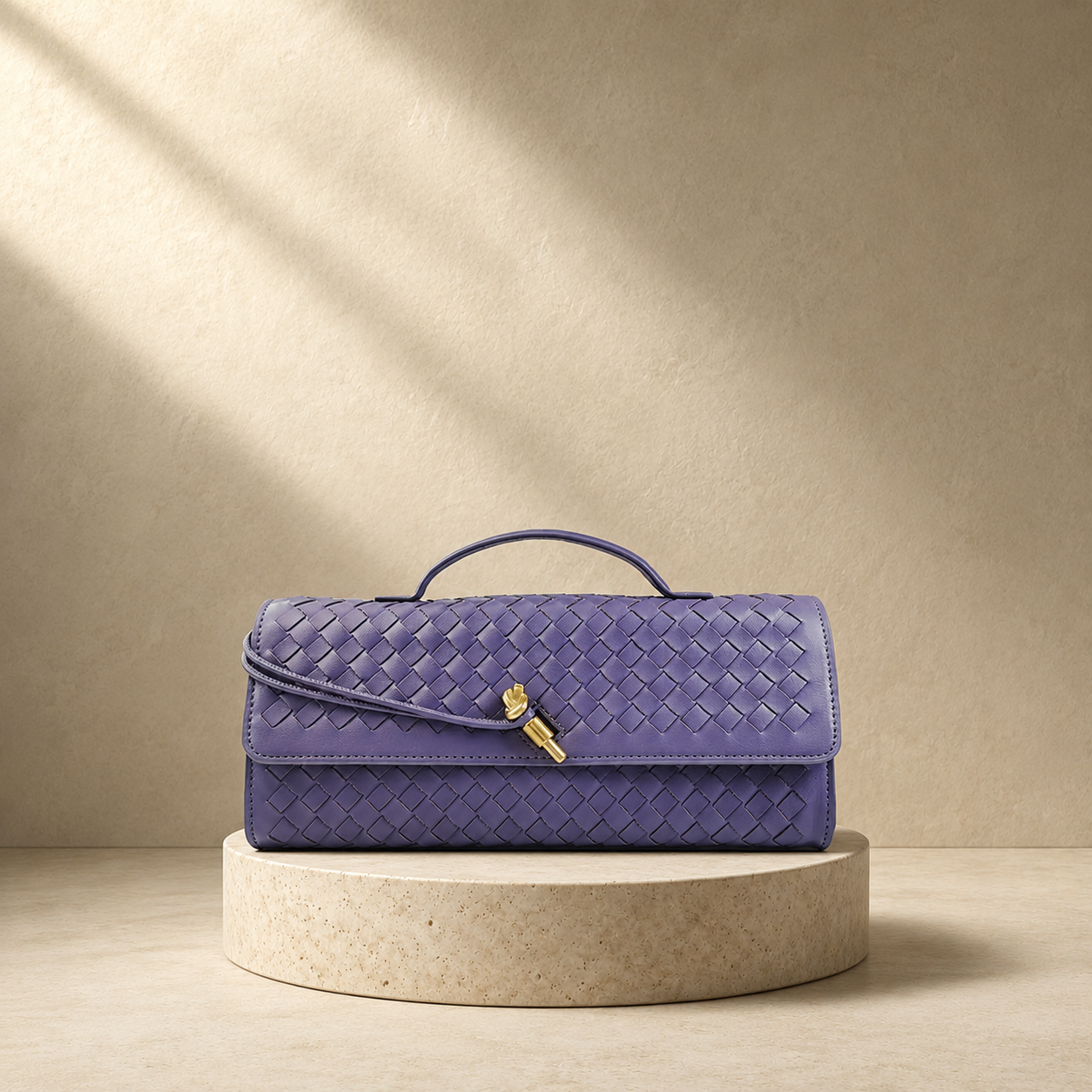 "Aura di Toscana" – Handgeflochtene Luxus-Clutch aus butterweichem italienischem Nappaleder