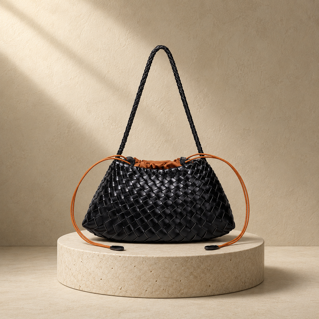 "Nuvola di Toscana" – Handgeflochtene Oversize-Hobo aus butterweichem, italienischem Premium-Leder