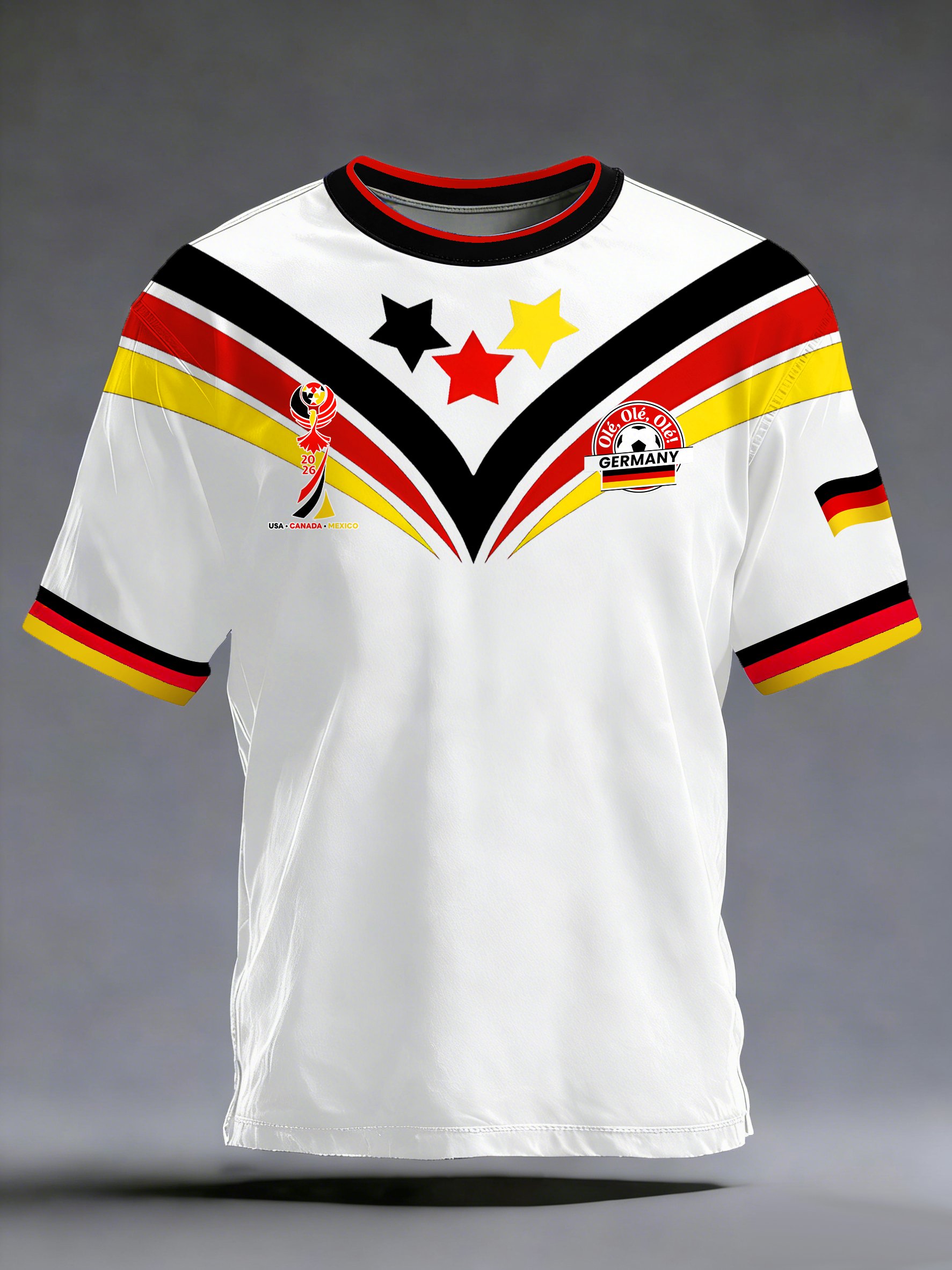 Herren T-Shirt mit „German Football Fans“-Aufdruck
