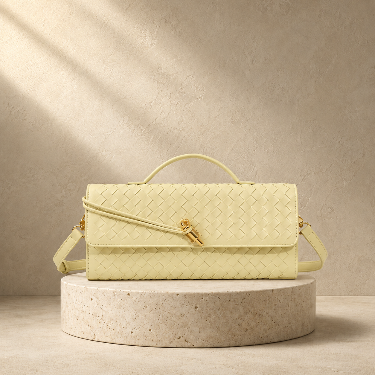 "Aura di Toscana" – Handgeflochtene Luxus-Clutch aus butterweichem italienischem Nappaleder