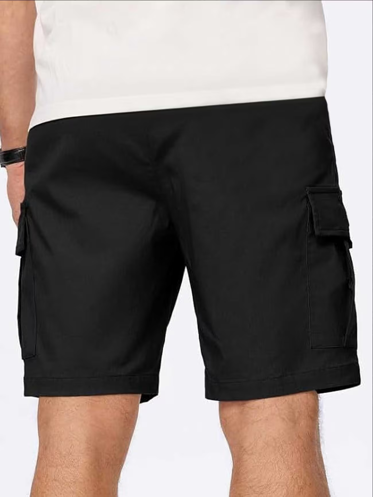 Herren Cargo-Shorts mit elastischem Bund und Taschen