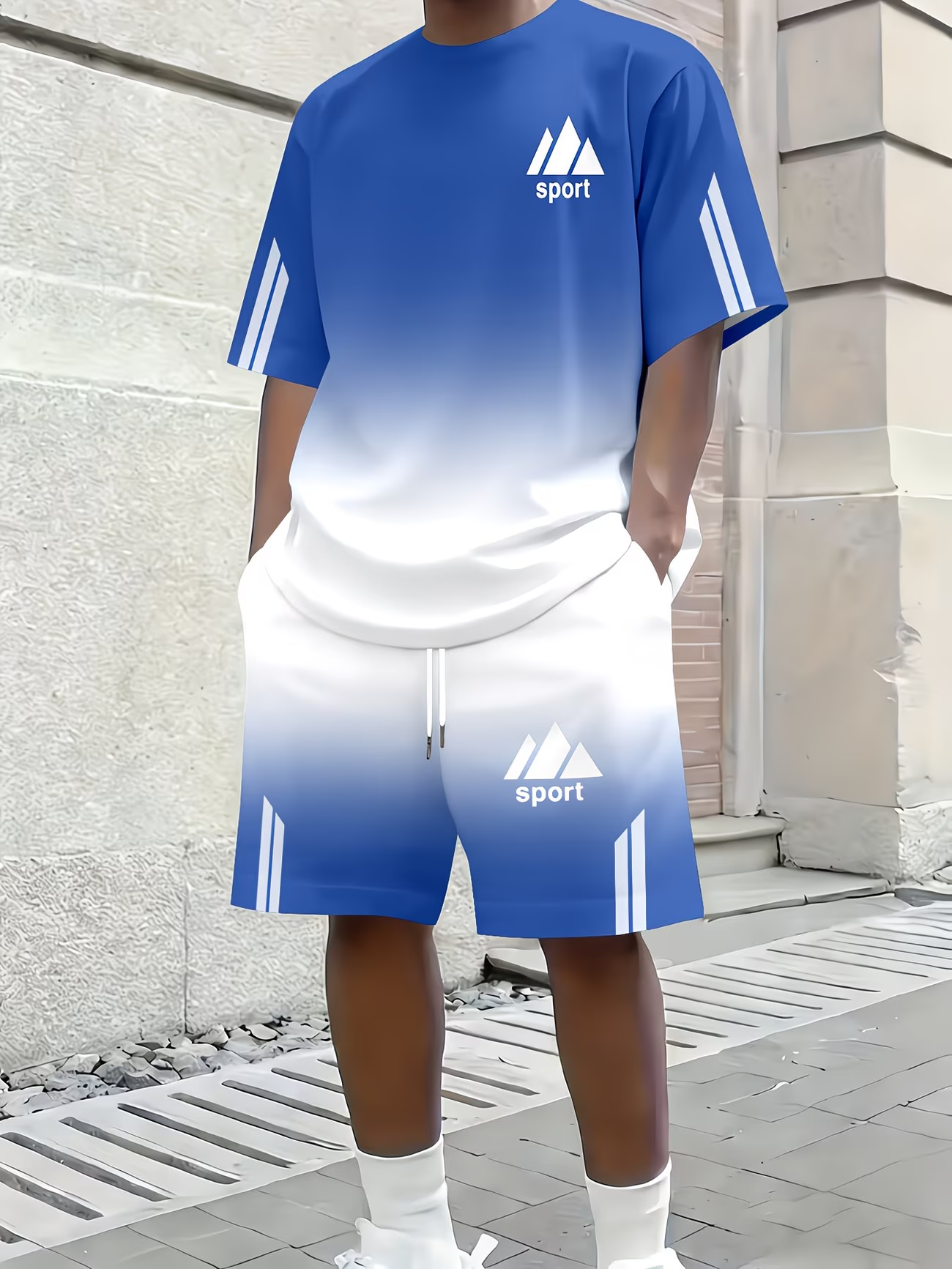 ⏰ Letzter Tag: 50% Rabatt! 🔥-Zweiteiliges Herren Sportset mit T-Shirt und Shorts