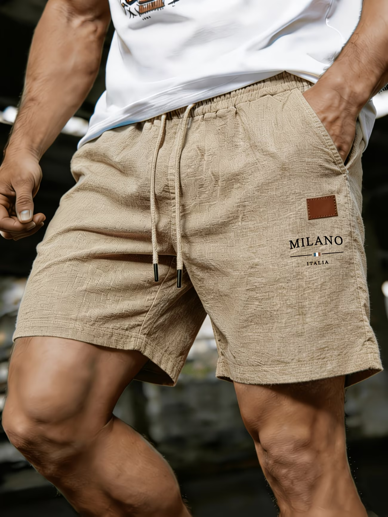 Herren Shorts mit Kordelzug für Sommer und Freizeit