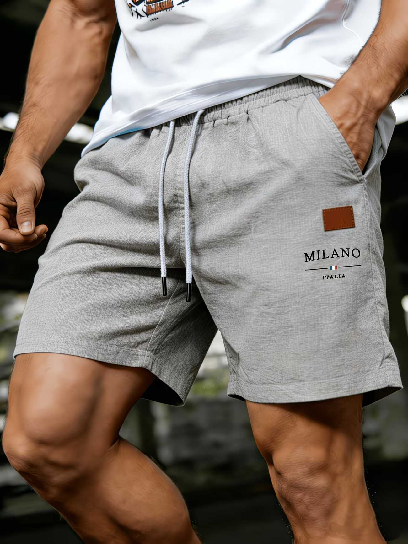 Herren Shorts mit Kordelzug für Sommer und Freizeit