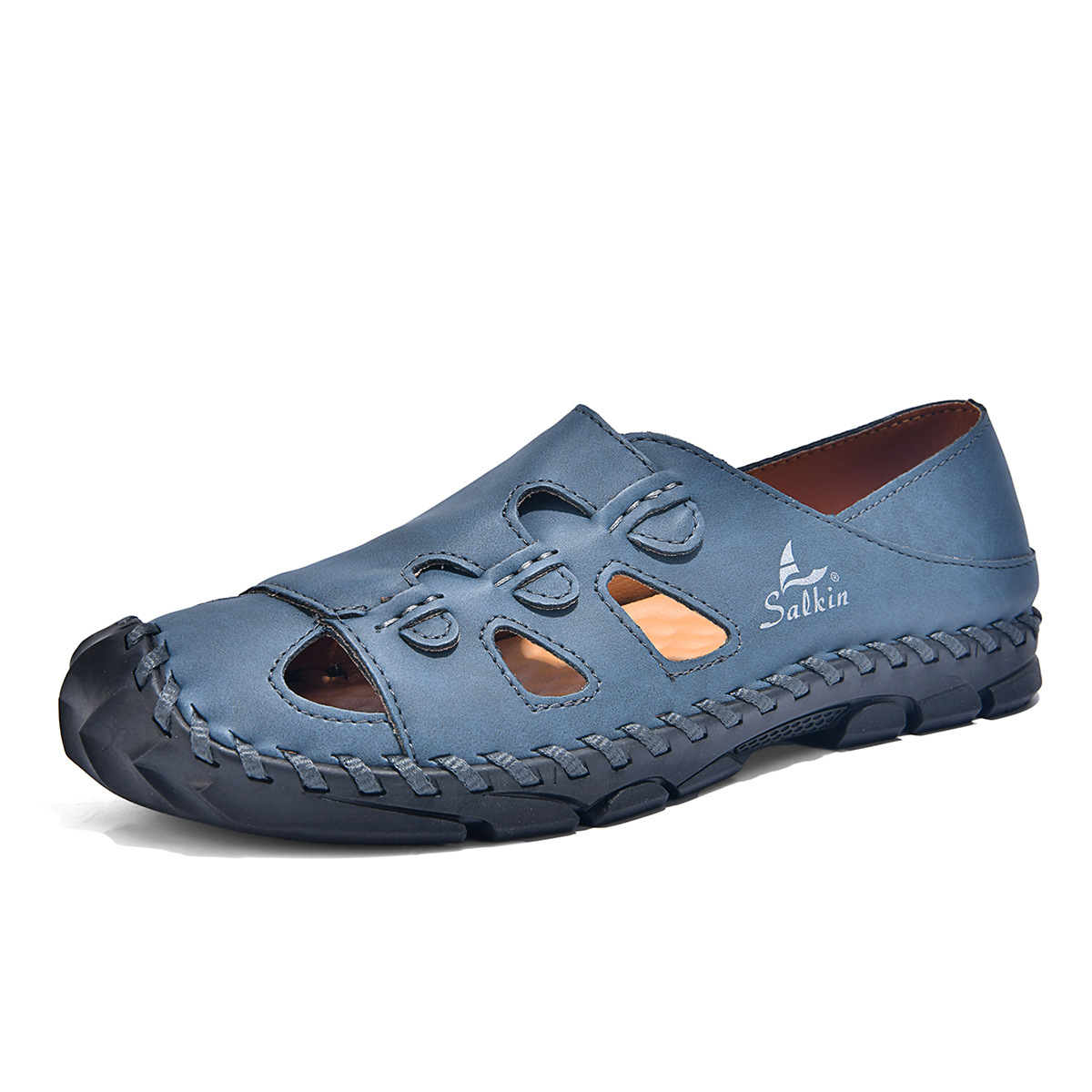 ⏰ Letzter Tag: 70 % Rabatt! 🔥-Handgenähte Fashion Freizeit-Sandalen für den Sommer – Orthopädische Flachschuhe mit Fußgewölbestütze – Atmungsaktiv, Leicht & Korrigierend