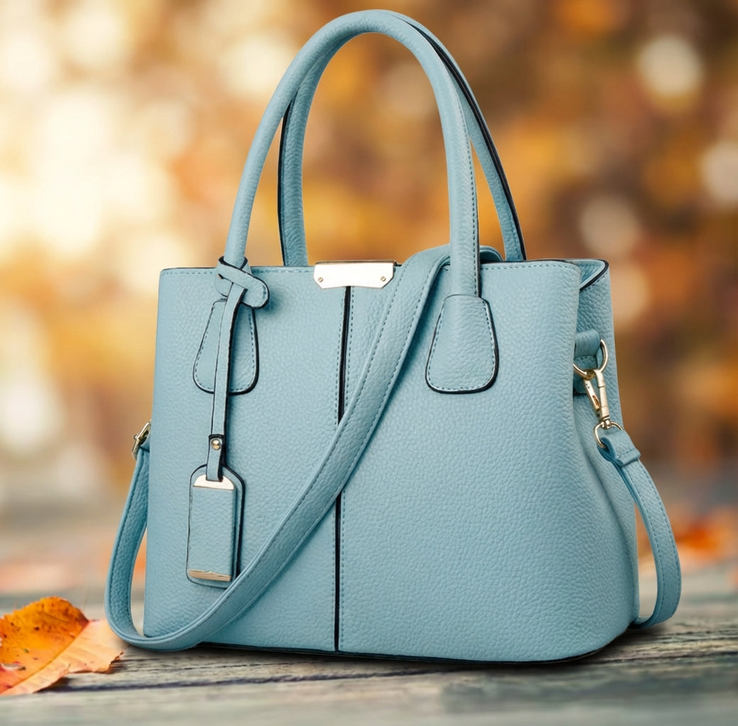 Schultertasche aus echtem Leder