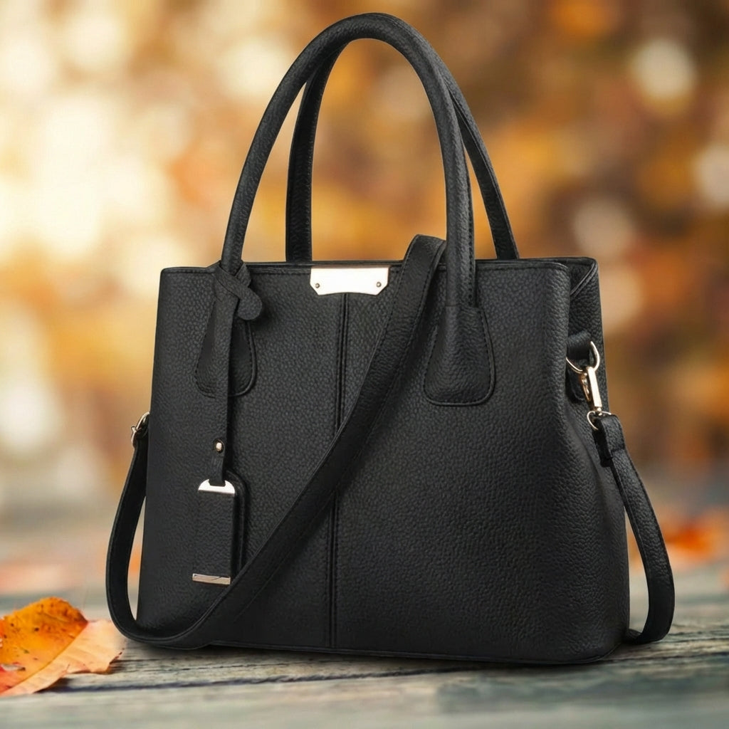 Schultertasche aus echtem Leder