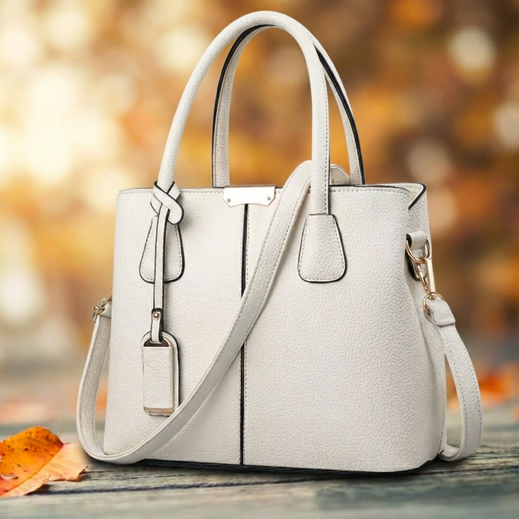 Schultertasche aus echtem Leder