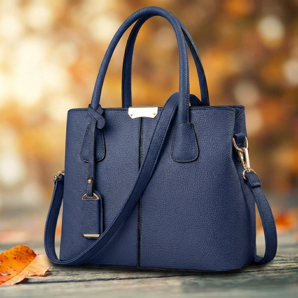 Schultertasche aus echtem Leder