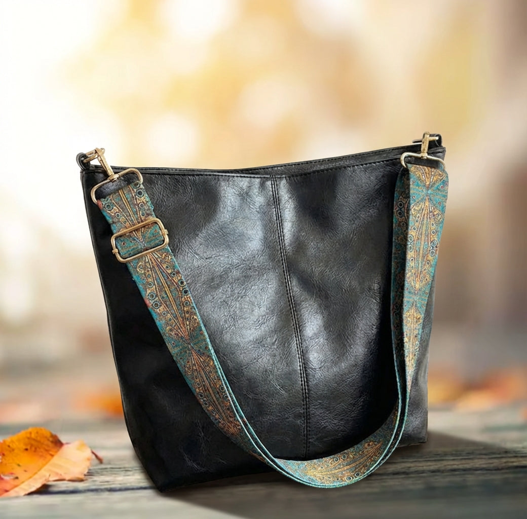 Beuteltasche aus echtem Leder