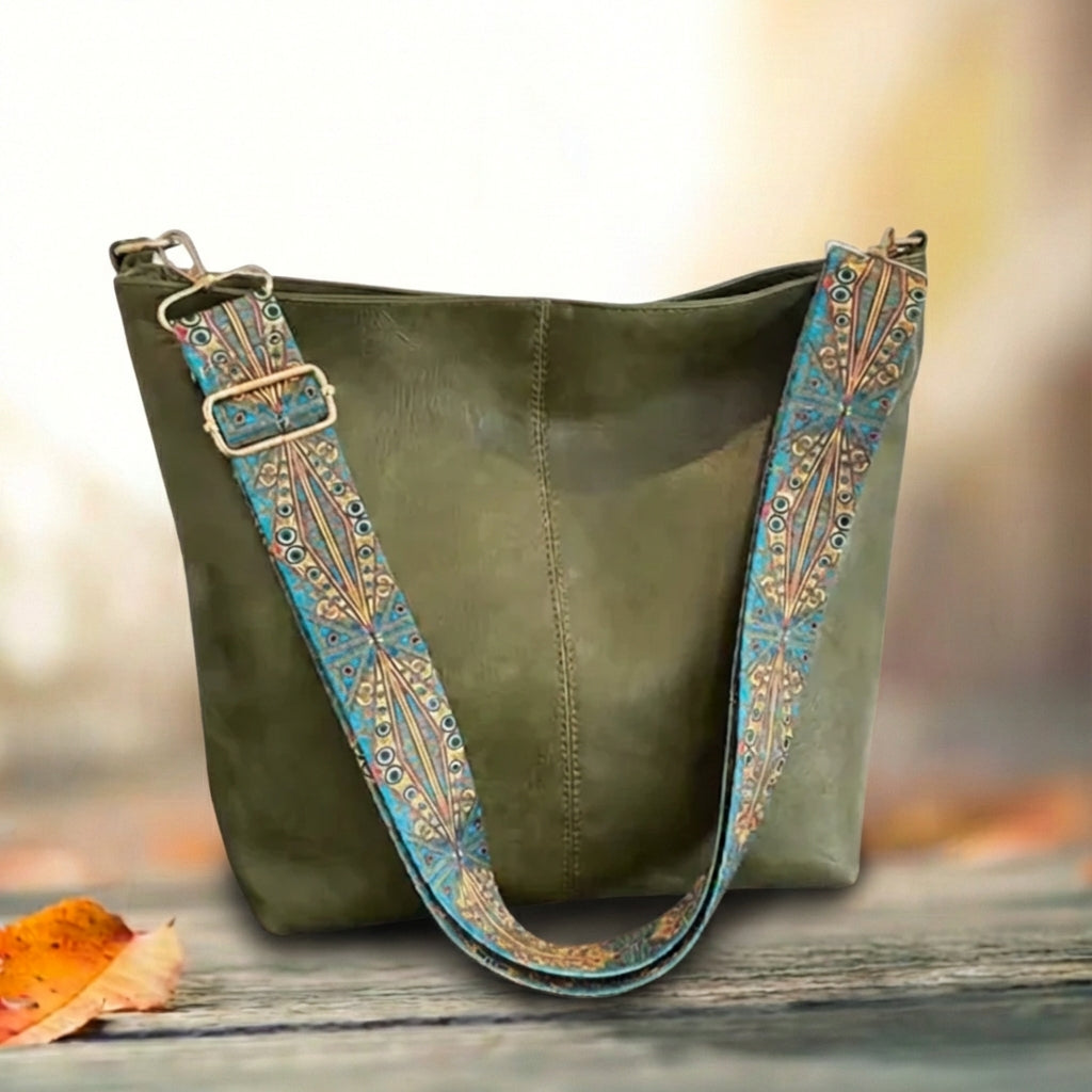 Beuteltasche aus echtem Leder
