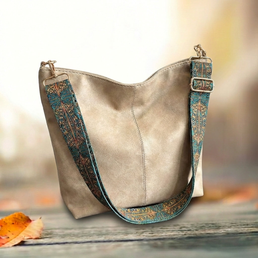 Beuteltasche aus echtem Leder