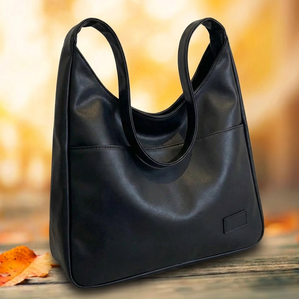 Schultertasche aus echtem Leder