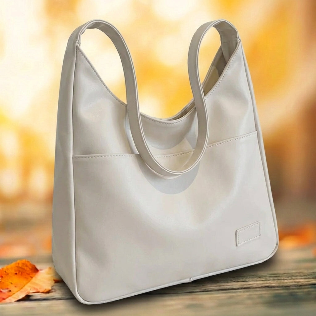 Schultertasche aus echtem Leder