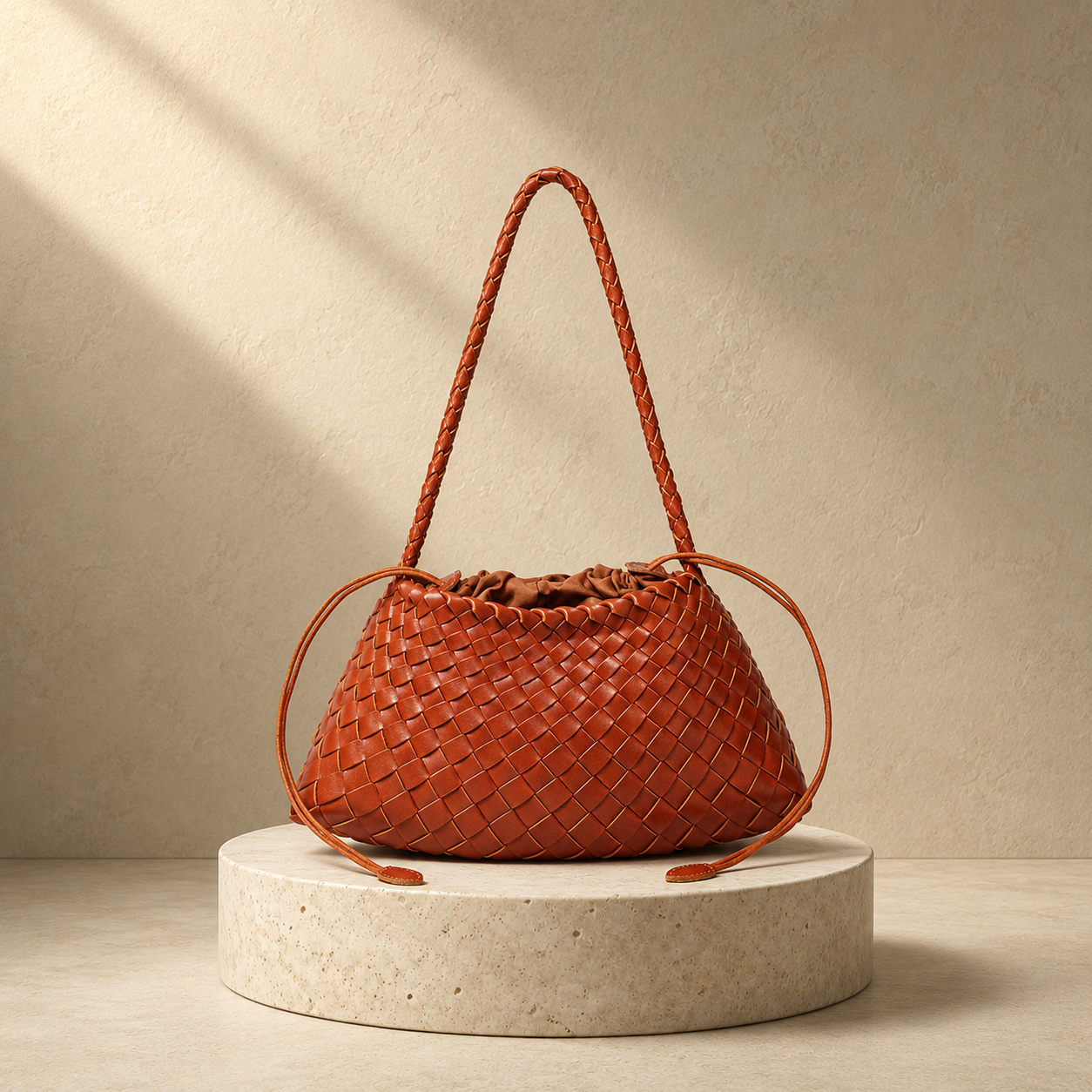 "Nuvola di Toscana" – Handgeflochtene Oversize-Hobo aus butterweichem, italienischem Premium-Leder