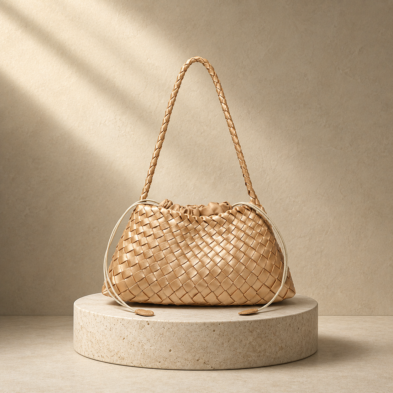 "Nuvola di Toscana" – Handgeflochtene Oversize-Hobo aus butterweichem, italienischem Premium-Leder