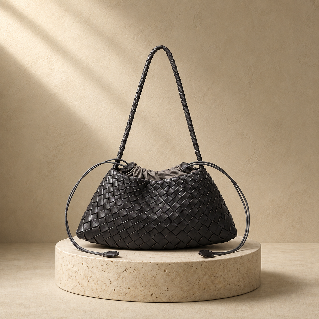 "Nuvola di Toscana" – Handgeflochtene Oversize-Hobo aus butterweichem, italienischem Premium-Leder