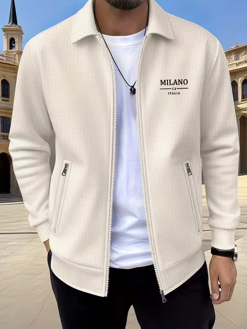 ⏰ Letzter Tag: 50% Rabatt! 🔥 –Herren Strickjacke mit Reißverschluss Strukturmuster Casual Übergangsjacke