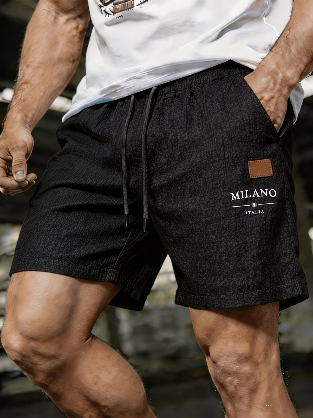 Herren Shorts mit Kordelzug für Sommer und Freizeit