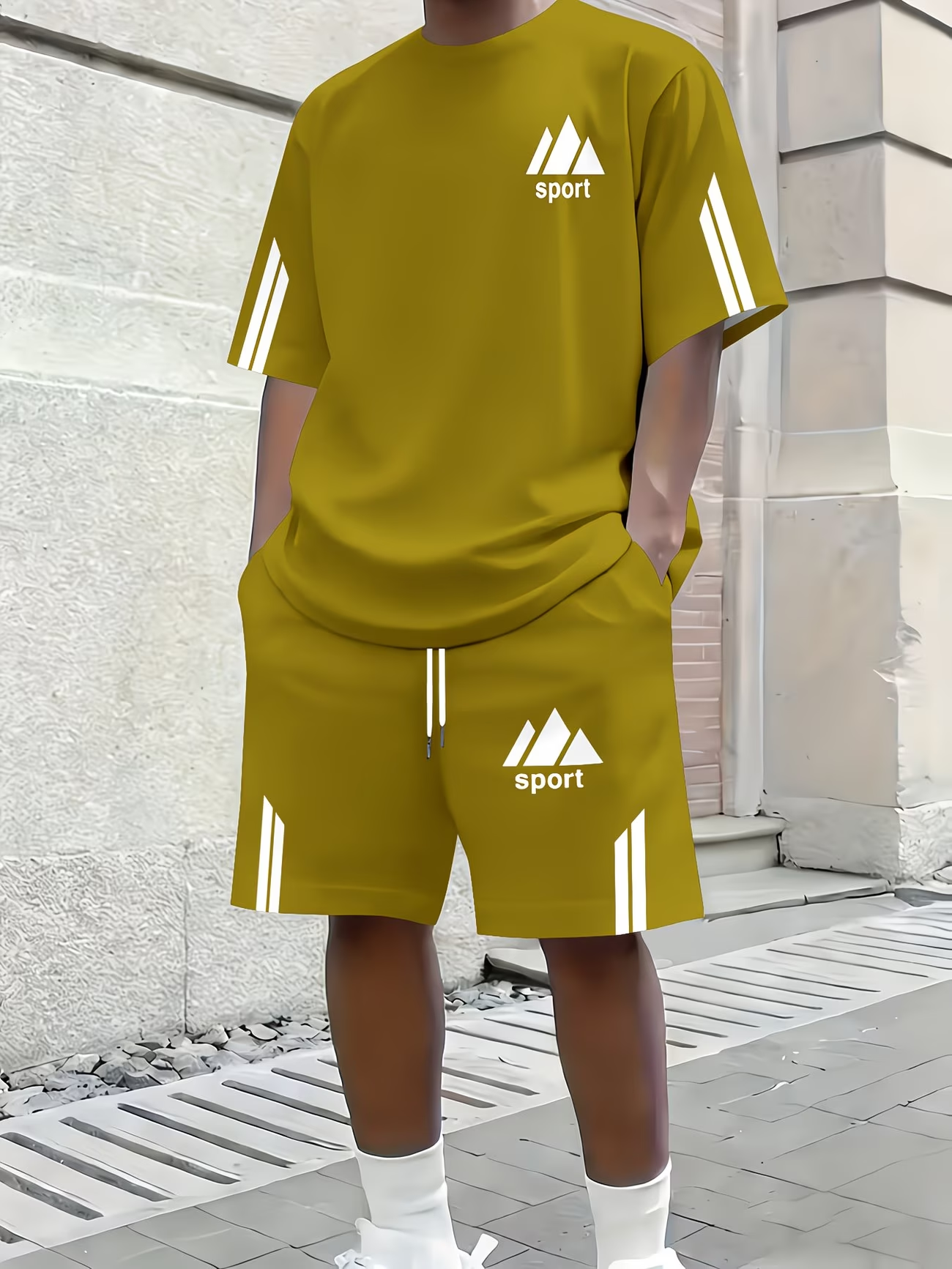 ⏰ Letzter Tag: 50% Rabatt! 🔥-Zweiteiliges Herren Sportset mit T-Shirt und Shorts
