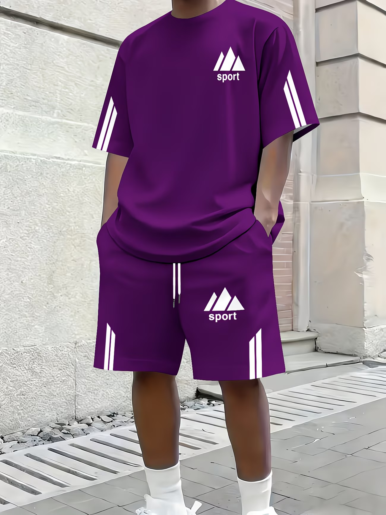 ⏰ Letzter Tag: 50% Rabatt! 🔥-Zweiteiliges Herren Sportset mit T-Shirt und Shorts
